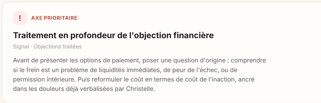 Bloc Axe prioritaire du rapport